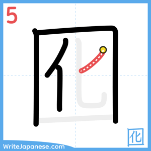 How to write "囮" - stroke 5