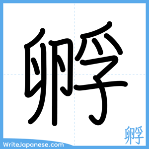 How to write "孵" - complete stroke order