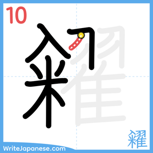 How to write "糴" - stroke 10
