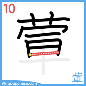How to write "葷" - stroke 10