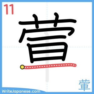 How to write "葷" - stroke 11