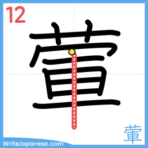 How to write "葷" - stroke 12