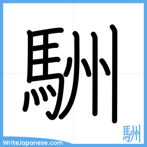 How to write "駲" - complete stroke order