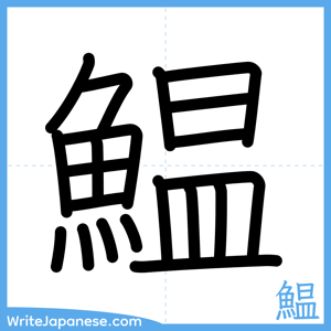 How to write "鰛" - complete stroke order
