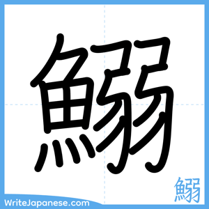 How to write "鰯" - complete stroke order
