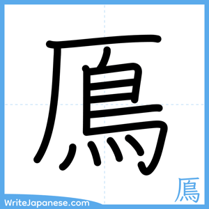 How to write "鳫" - complete stroke order