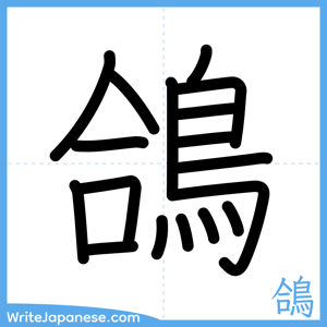 How to write "鴿" - complete stroke order