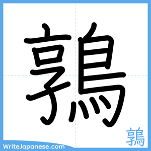 How to write "鶉" - complete stroke order