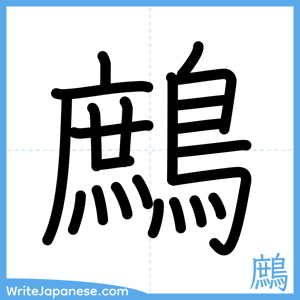 How to write "鷓" - complete stroke order
